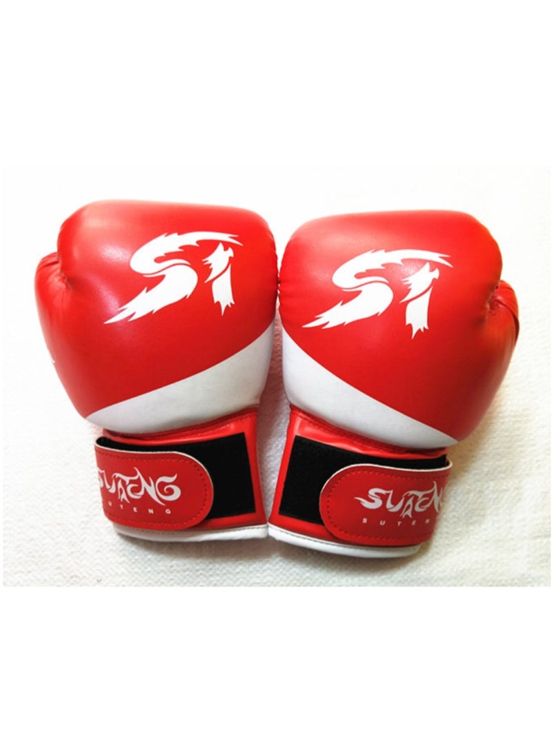 SUTENG Children Boxing Gloves Kids Kick Boxing Training Gloves Youth Muay Thai Punching Bag Mitts Boxing Practice Equipment for Punch Bag Sack Boxing Pads Age 3 to 10 Years Old - Image 4
