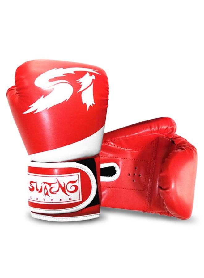 SUTENG Children Boxing Gloves Kids Kick Boxing Training Gloves Youth Muay Thai Punching Bag Mitts Boxing Practice Equipment for Punch Bag Sack Boxing Pads Age 3 to 10 Years Old - Image 1