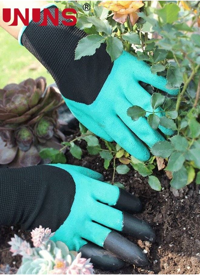UNUNS Gardening Gloves For Planting,2 Pairs Famoy Claw Gardening Gloves With Claws,Durable Hand Protectors,Perfect For Digging Seeding Poking Planting  - Image 2