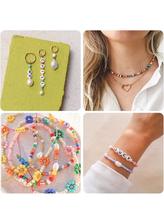 خرز حروف، 750 قطعة 6 مم خرز حروف أبجدية أكريليك خرز مكعب خرز كريستالي دائري لصنع المجوهرات والأساور والقلائد وسلاسل المفاتيح ومجوهرات الأطفال - Image 3