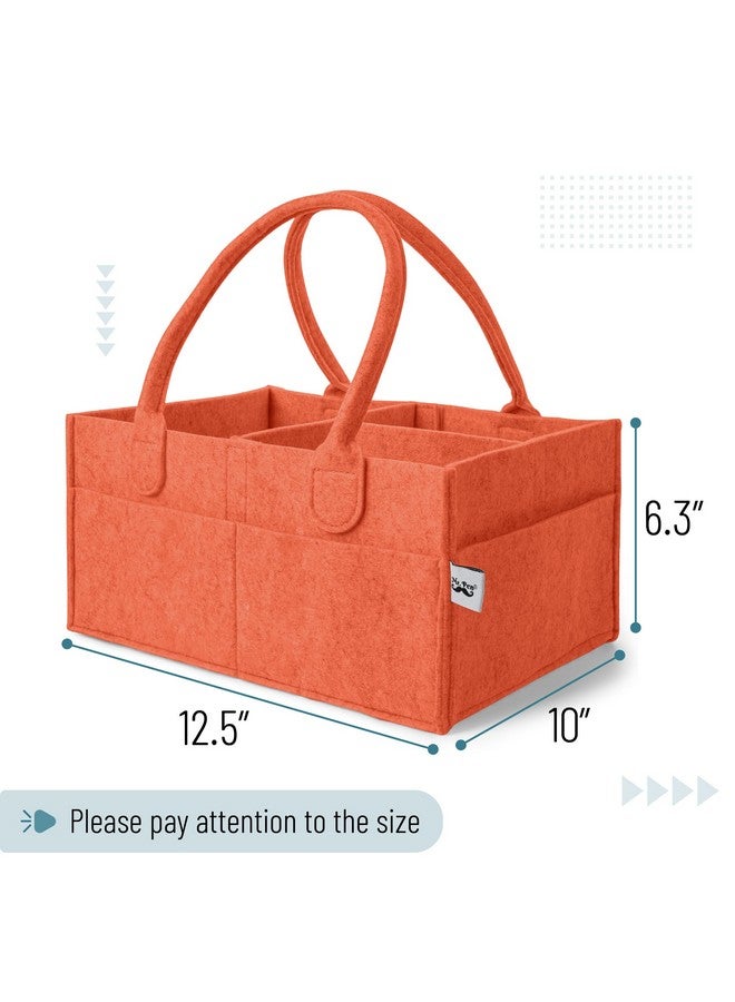 Mr. Pen Mr. Pen- Baby Diaper Caddy Organizer, Earthy Clay, Baby Caddy Organizer with Handle, Compact Size, Collapsible & Portable  - Image 1