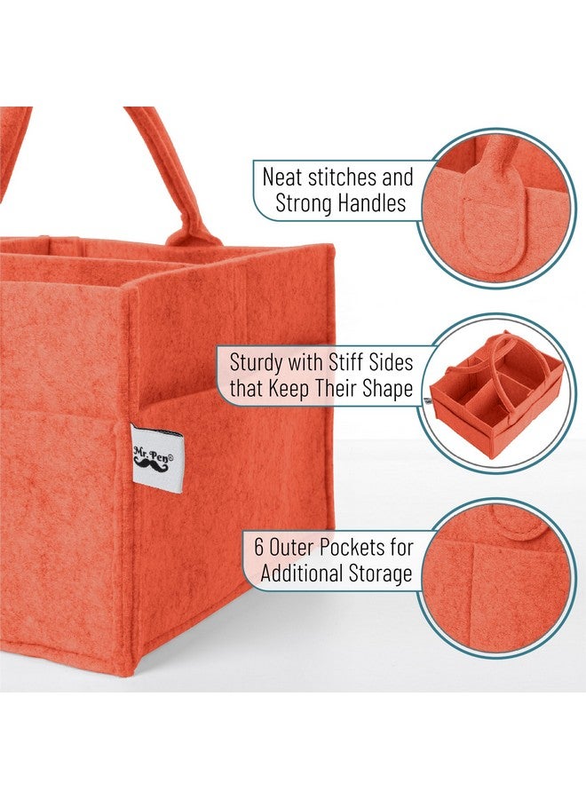 Mr. Pen Mr. Pen- Baby Diaper Caddy Organizer, Earthy Clay, Baby Caddy Organizer with Handle, Compact Size, Collapsible & Portable  - Image 2
