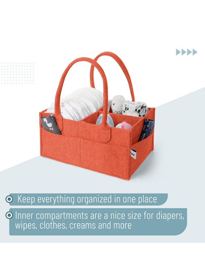 Mr. Pen Mr. Pen- Baby Diaper Caddy Organizer, Earthy Clay, Baby Caddy Organizer with Handle, Compact Size, Collapsible & Portable  - Image 3
