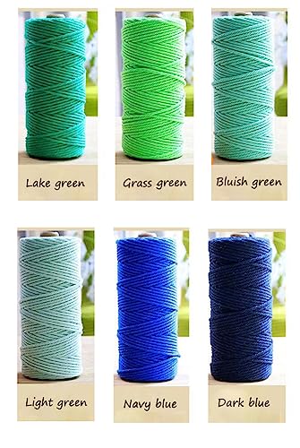flipped 100% Natural Macrame Cotton Cord,3mm x109 Yards Twine String Cord Colored Cotton Rope Craft Cord for DIY Crafts Knitting Plant Hangers Christmas Wedding Décor (Coffee, 3mm*109yards) - Image 3