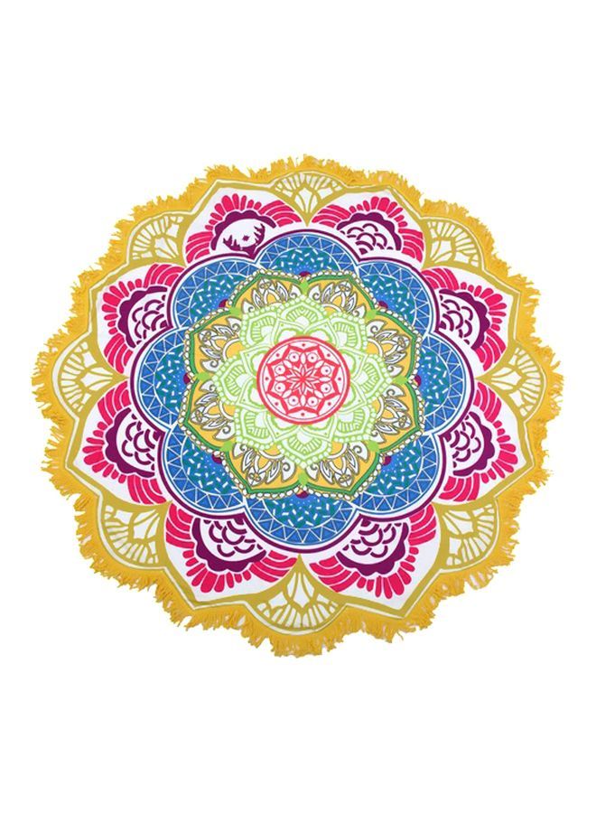 Loquat Polyester Printed Beach Towel Red/Black/Blue