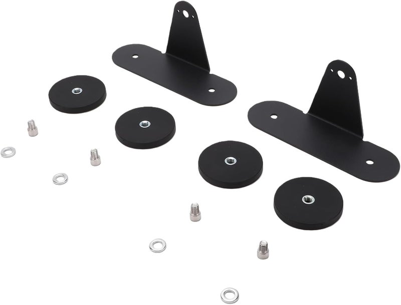 Pomya 2 Pcs 66mm Magnetic LED Light Bar Mounting Bracket, Strong Suction Hood Roof Mount with Rubber Pad, No Drill Universal Fit for Truck SUV Offroad Vehicles - Image 5