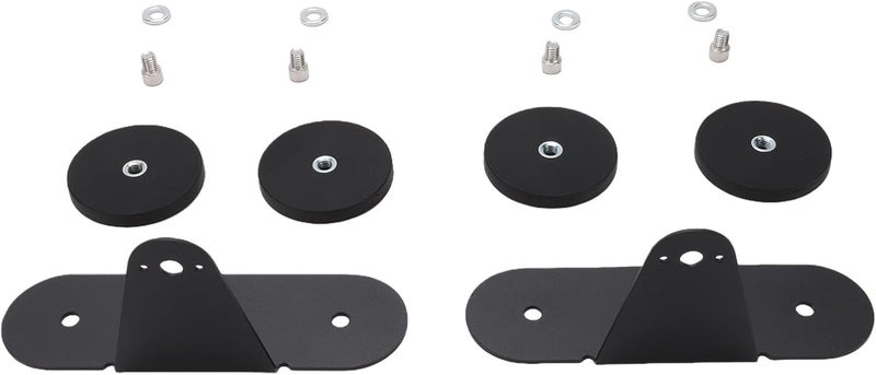 Pomya 2 Pcs 66mm Magnetic LED Light Bar Mounting Bracket, Strong Suction Hood Roof Mount with Rubber Pad, No Drill Universal Fit for Truck SUV Offroad Vehicles - Image 1
