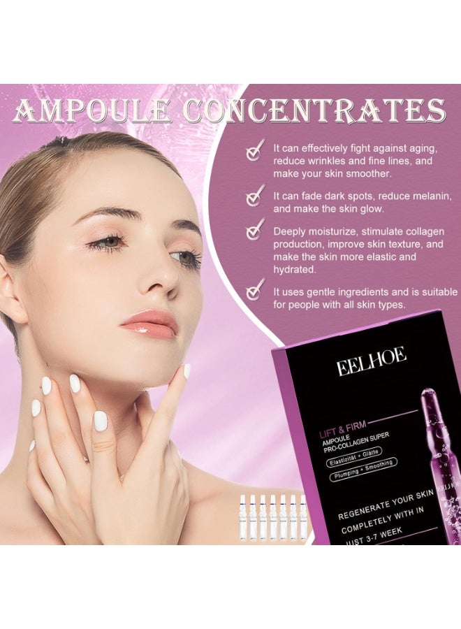 EELHOE Anti-Aging Pro-Collagen Ampoule Skin Treatment 
High-performance collagen serum ampoules designed to rejuvenate tired skin, boost elasticity, smooth rough texture, and promote a youthful, glowing appearance. - Image 3