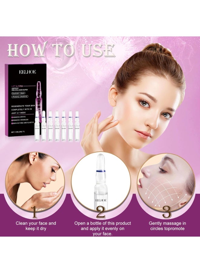 EELHOE Anti-Aging Pro-Collagen Ampoule Skin Treatment 
High-performance collagen serum ampoules designed to rejuvenate tired skin, boost elasticity, smooth rough texture, and promote a youthful, glowing appearance. - Image 5