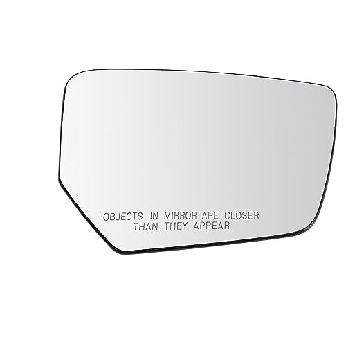 TRQ Passenger Side Mirror Glass Assembly Convex Snap On Compatible with 2014-2020 Chevrolet Impala Without Blind Spot Detection GM1324476 - Image 2