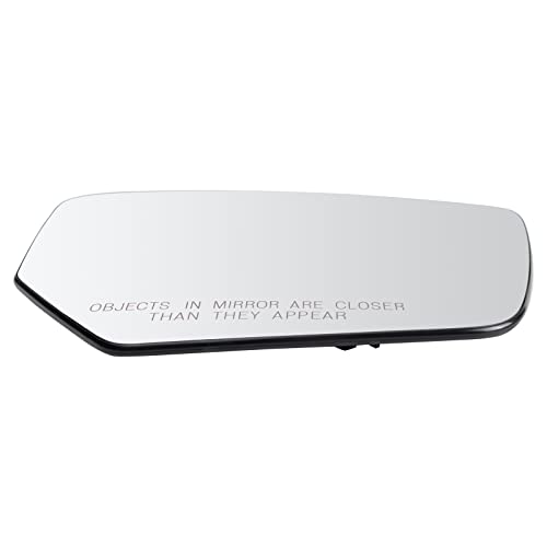 TRQ Passenger Side Mirror Glass Assembly Convex Snap On Compatible with 2014-2020 Chevrolet Impala Without Blind Spot Detection GM1324476 - Image 4