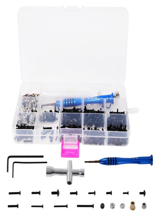 Abendor 360PCS RC Screw Kit Universal RC Repair Tool Kit Hardware Fastene for 1/12 WPL C14 C24 C34 B1 B14 B24 B16 B36 MN D90 MN99S RC Car - Image 1