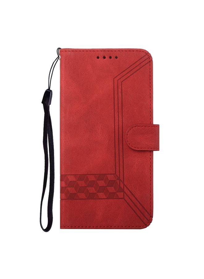 Zaboon Case For Infinix Note 40 4G Cubic Skin Feel Flip Leather Phone Case - Image 3