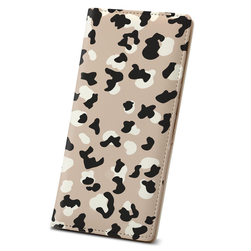 Anikathy Womens Wallet, Rfid Wallets for Women,Slim Thin Credit Card Holder Organizer Purse,PU Leather Cute Long Bifold Clutch Cash Wallet with Zipper Coin Pocket,Ladies Gift,White leopard print - Image 1