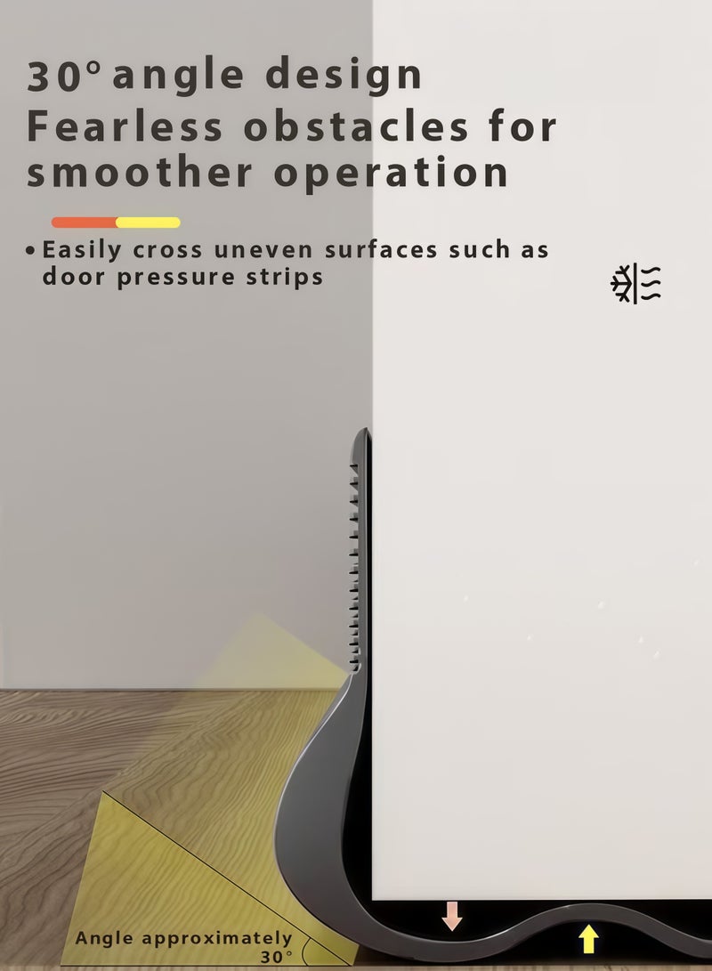 XiuWoo Draft Stoppers,Door Seal,Door Draft Stopper, door bottom sealing strip, weatherproof door bottom gap strip,Door Sweep for Exterior & Interior Doors,Noise reduction sealing strip ,Bedroom door silent, foot gap barrier strip self-adhesive,93CM ﻿Length Under Door Rubber,for Noise Reduction & Insulation & Anti-insects & Block Light (Grey) - Image 5