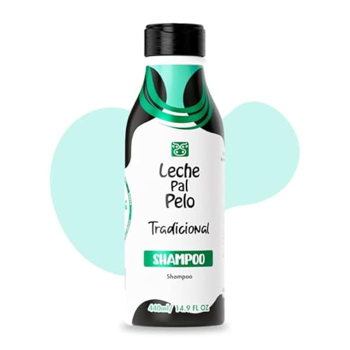 Leche Pal Pelo Traditional - Shampoo - Sulfate Free Shampoo for Oily Hair - Deep Cleanses and Restores Shine with Soy and Wheat Protein - 14.9 oz - Image 1