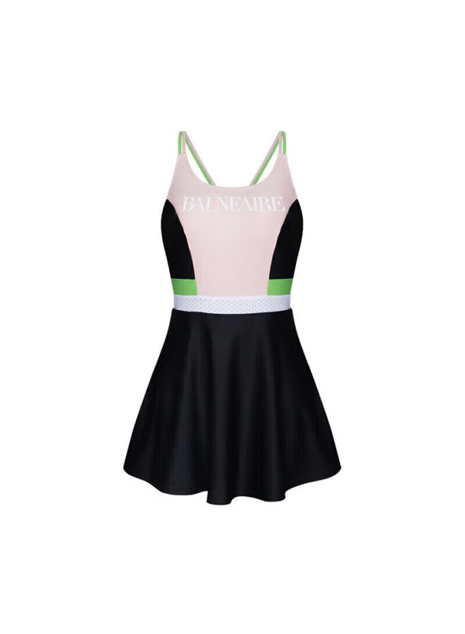 Balneaire Mix Series One-piece Swimsuit For Women, Fresh Seaside Waist-cinching Honeycomb Tech Shaping Fashion Elegant 61100 M - Image 3