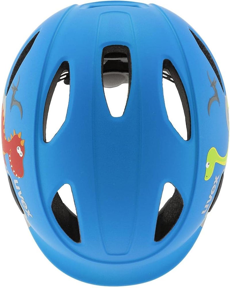Uvex Oyo Style Lightweight Kids Bike Helmet - Dino Blue Matt - Size 50-54 cm - Image 3