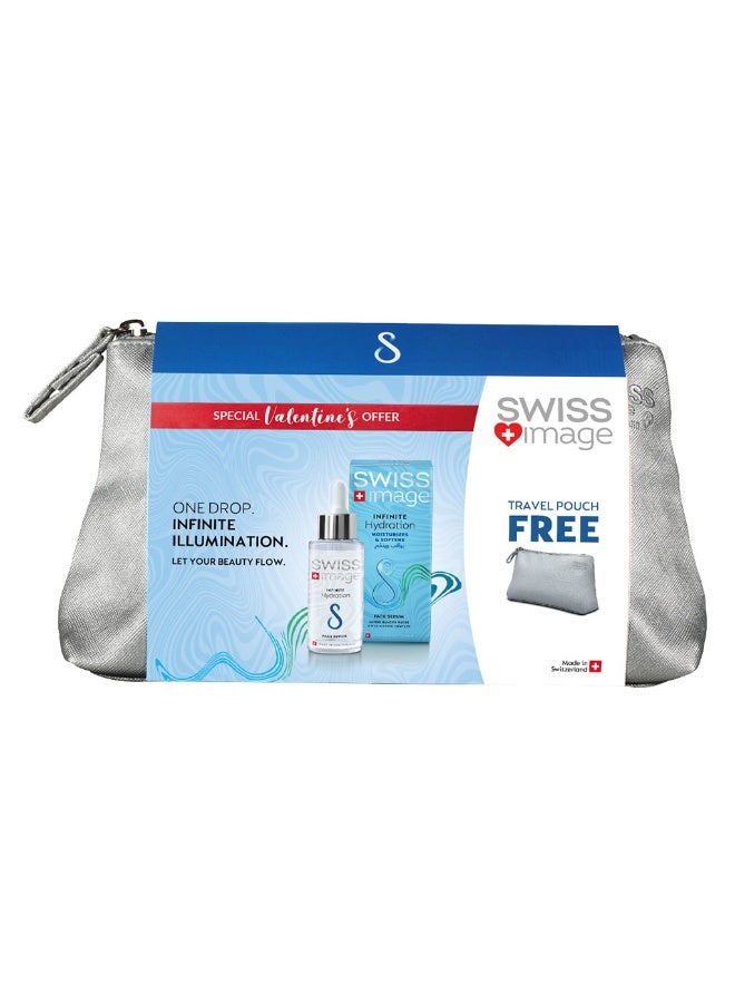 SWISS image سيروم الوجه المرطب والمطرّي غير المحدود 30 مل مع حقيبة سفر مجانية