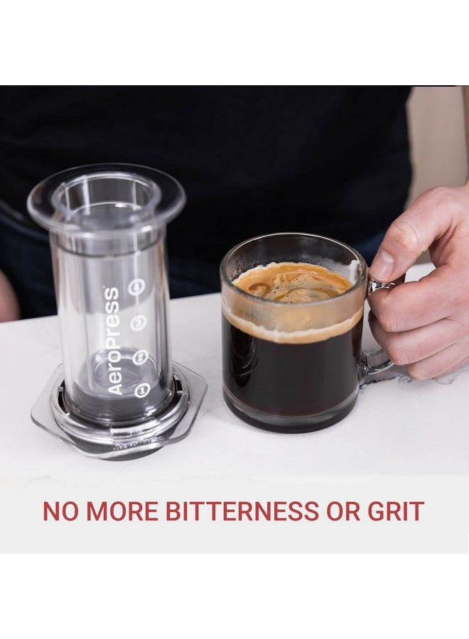AeroPress Clear Coffee Press - 3 In 1 Brew Method Combines French Press, Pourover, Espresso, Full Bodied Coffee Without Grit or Bitterness, Small Portable Coffee Maker for Camping & Travel, Clear - Image 3