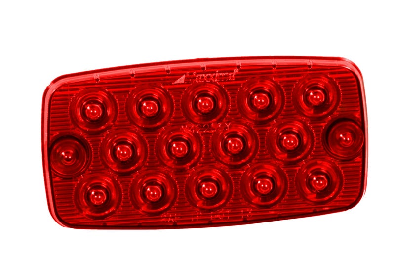 Maxxima M42206R 2” x 4” Rectangular Red LED Stop/Turn/Tail Light, Surface Mount - Image 3