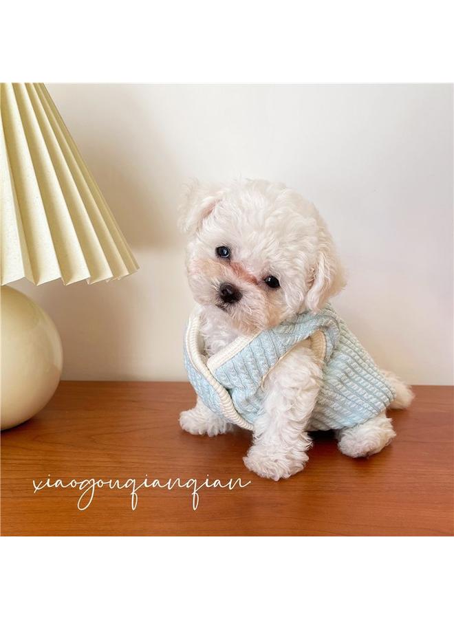 Bluejw Pet Dog Fleece-lined Warm Vest Autumn And Winter Bomei Teddy Malzis Anti-Wool Vest Winter Wholesale  - Image 3
