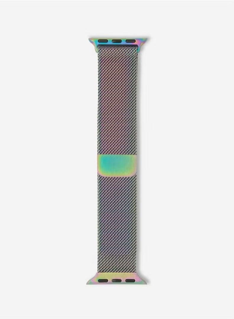 TIGER Apple Watch Milanese Strap – Compatible with 42mm, 44mm, 45mm, 49mm Models, Premium Stainless Steel Mesh, Adjustable, Durable & Elegant Design – High-Quality, Comfortable & Secure Fit for Apple Watch - Image 1