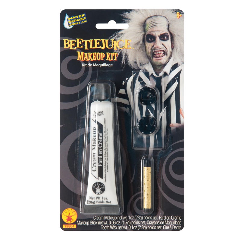 Rubies Beetlejuice Beetlejuice Makeup Kit for Adults Mens One Size
