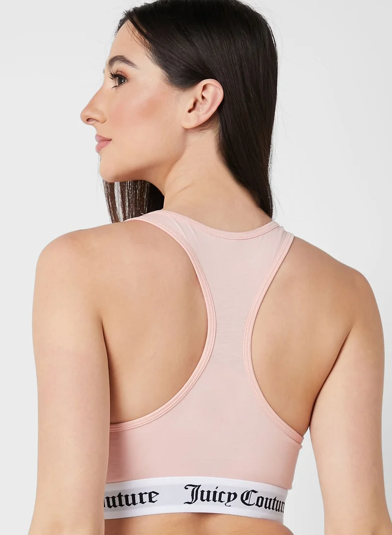 Juicy Couture Logo Band T-Shirt Bra