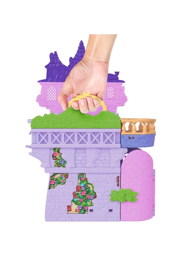 Disney Princess ألعاب الأميرة، برج منزل دمى رابونزل مع دمية رابونزل الصغيرة، 1 شخصية باسكال و 7 ملحقات، مستوحاة من الفيلم - Image 4