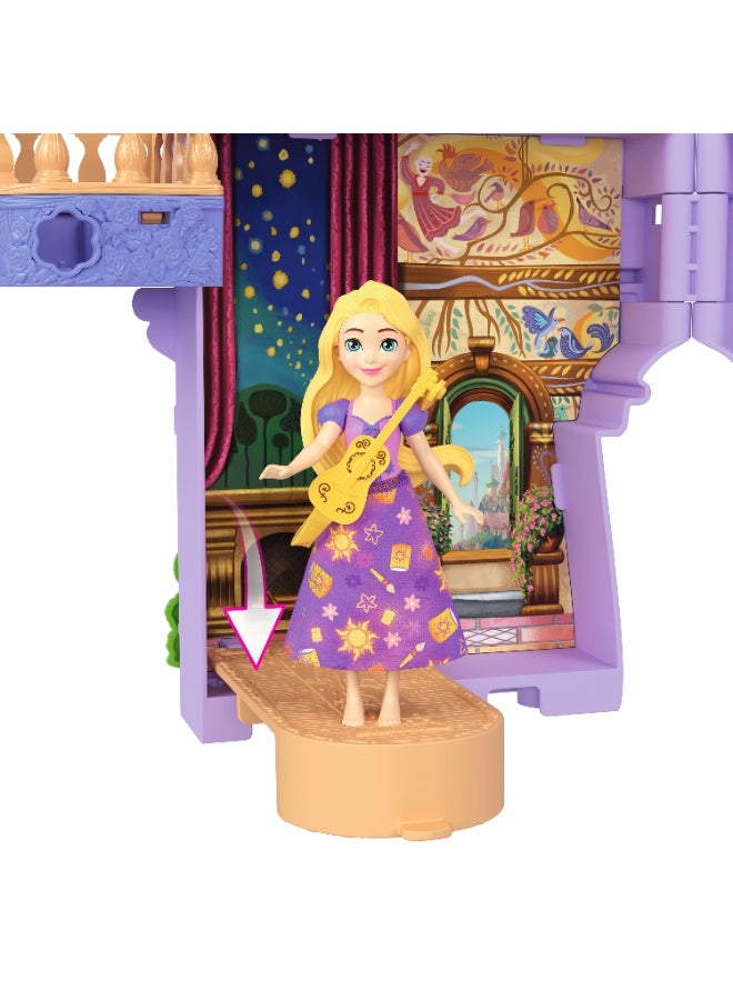 Disney Princess ألعاب الأميرة، برج منزل دمى رابونزل مع دمية رابونزل الصغيرة، 1 شخصية باسكال و 7 ملحقات، مستوحاة من الفيلم - Image 2