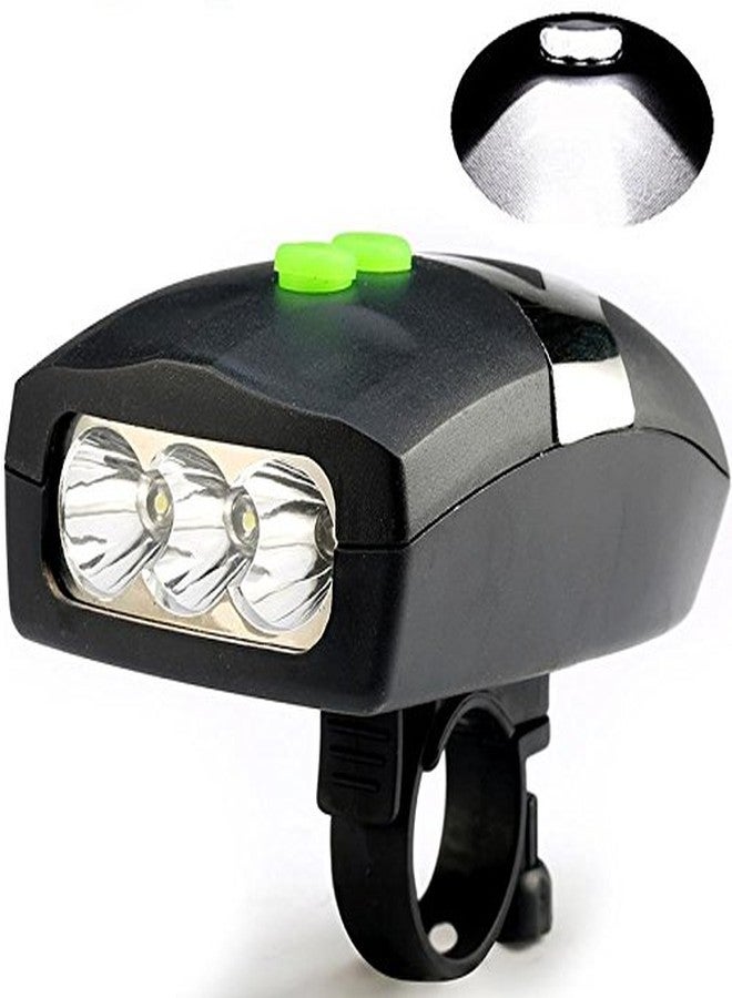 ZIGLY 3 LED Bike Bicycle Front Head Light & Horn - Image 1