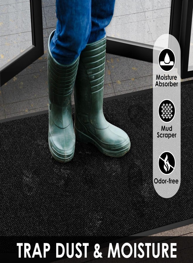 Morefany 3′ x 5′ Front Door Mat Indoor Outdoor Entrance, Commercial Floor Mat Heavy Duty Dirt Trapper Entryway Doormat, Custom Size Non Slip Rubber Backing Welcome mat, Door Mat for High Traffic Area - Image 4