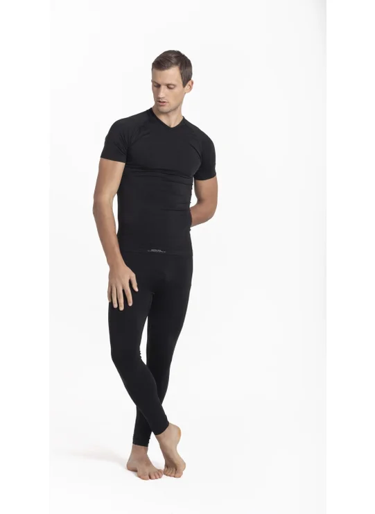 Oil Company Thermal Underwear Top Short Sleeve V Neck Unisex PP Seamless Level II OCP007