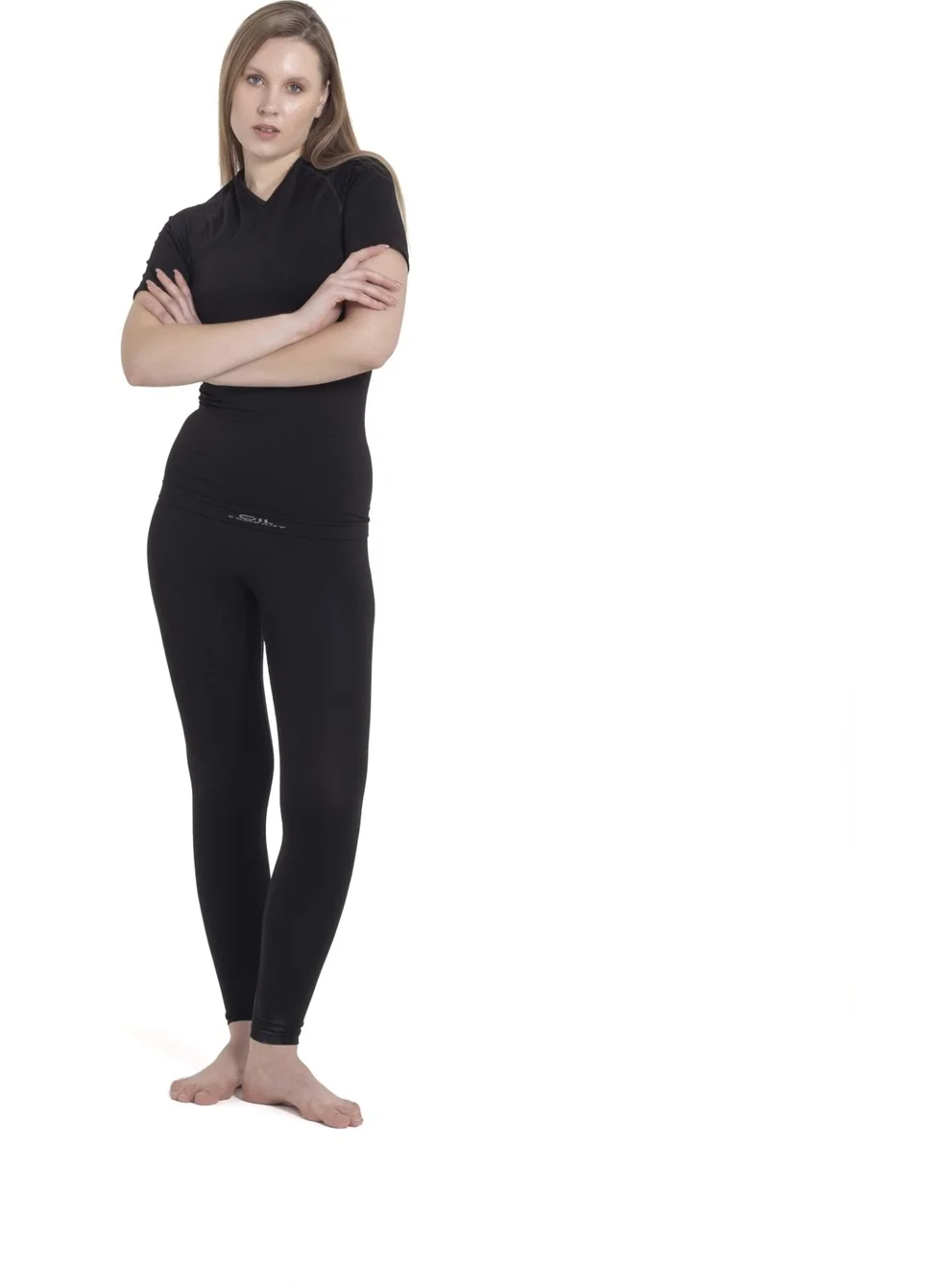 Oil Company Thermal Underwear Top Short Sleeve V Neck Unisex PP Seamless Level II OCP007