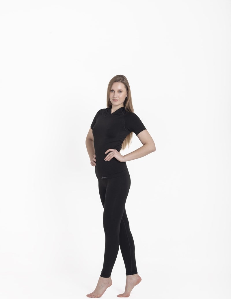Oil Company Thermal Underwear Top Short Sleeve V Neck Unisex PP Seamless Level II OCP007  - Image 5