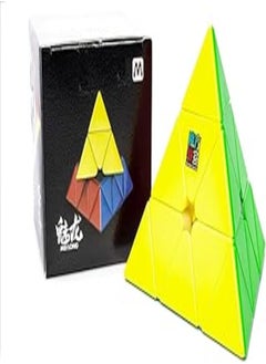 D ETERNAL MoYu MFJS MEILONG Magnetic Cube Pyraminx Pyramid Triangle Stickerless Magic Puzzle Cubic Cube (Magnetic)