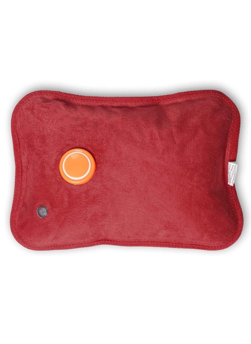 RATSAW - Heating Bag Water Bags for Pain Relief Pad Heat Pouch Hot Water Bottle Bag Electric Hot Water Bag Heating Pad with Gel Velvet Grey - Image 1