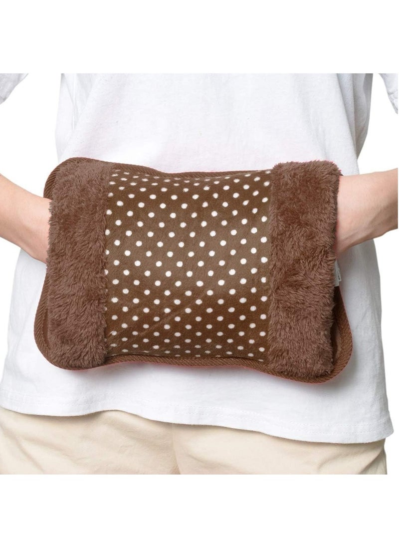 RATSAW - Heating Bag Water Bags for Pain Relief Pad Heat Pouch Hot Water Bottle Bag Electric Hot Water Bag Heating Pad with Gel Velvet Grey - Image 1