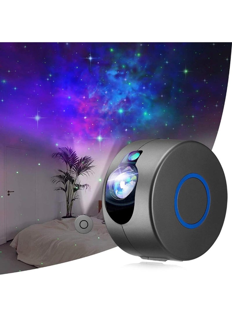 Celestial Circle Projector for Bedroom, 8 in 1 Star Projector, Circle Light, Ceiling Night Light with Timer, LED Circle Space Lamp, Bedroom Decor for Adults and Kids - black - Image 2