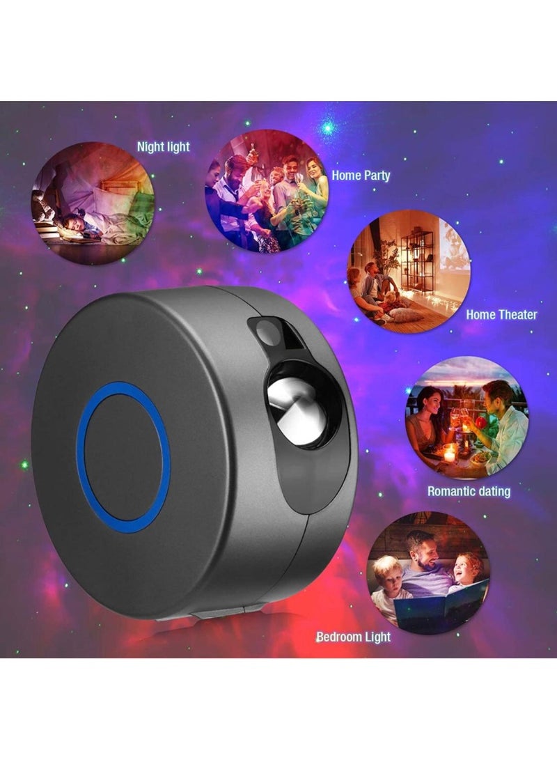 Celestial Circle Projector for Bedroom, 8 in 1 Star Projector, Circle Light, Ceiling Night Light with Timer, LED Circle Space Lamp, Bedroom Decor for Adults and Kids - black - Image 4
