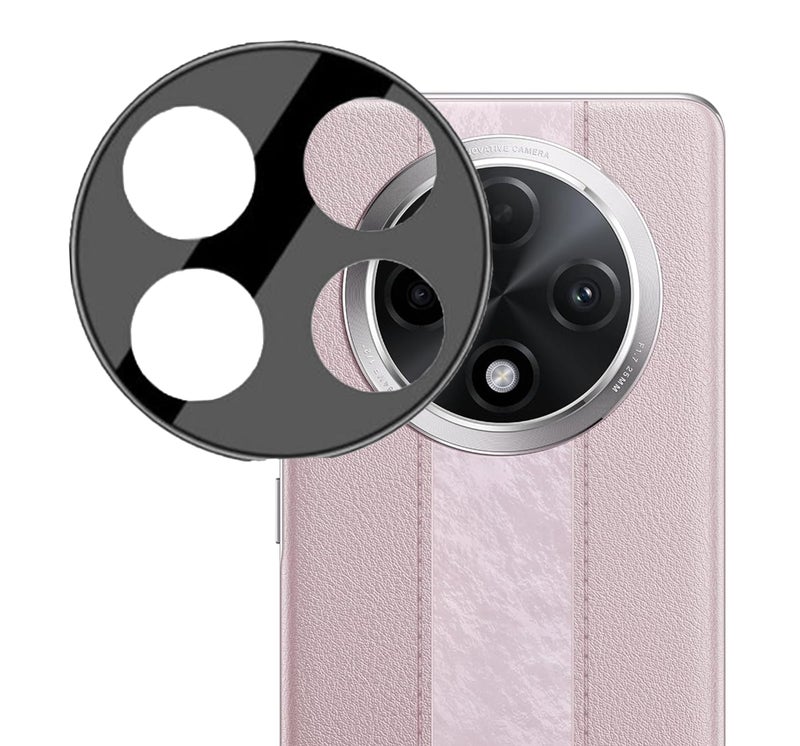ZARALA Glass Camera Lens Protector For OPPO F27 Pro 5G [9H Hardness] [6D Lens Protector ] [Easy Installation] Black - Image 1