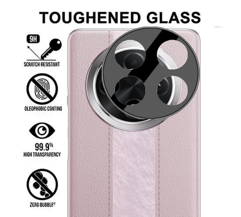 ZARALA Glass Camera Lens Protector For OPPO F27 Pro 5G [9H Hardness] [6D Lens Protector ] [Easy Installation] Black - Image 2