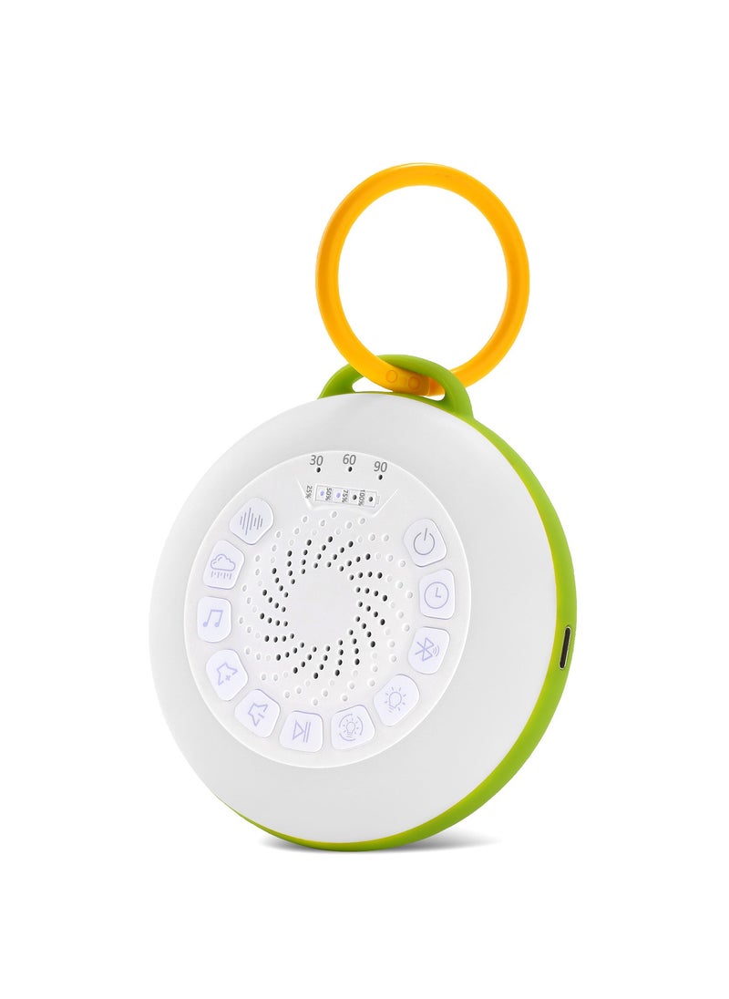 Gonice - Portable Sound Machine with Baby Lullaby, Sleep Aid Device, Soothing Night Light | Adjustable Volume | Hook for Stroller, Bag, Car Seat, Lightweight and Compact - Image 1