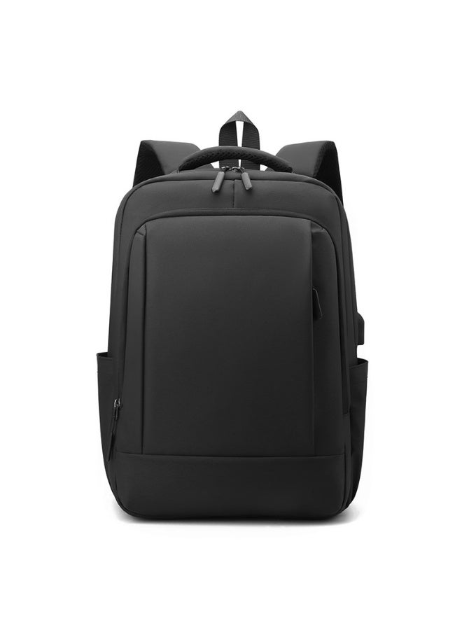 Miya Business Casual Backpack Laptop backpack Travel backpack Rucksack for men Laptop Rucksack Work bag Waterproof rucksack Expandable Backpack with USB Charging Port PU film Daypacks Black - Image 1