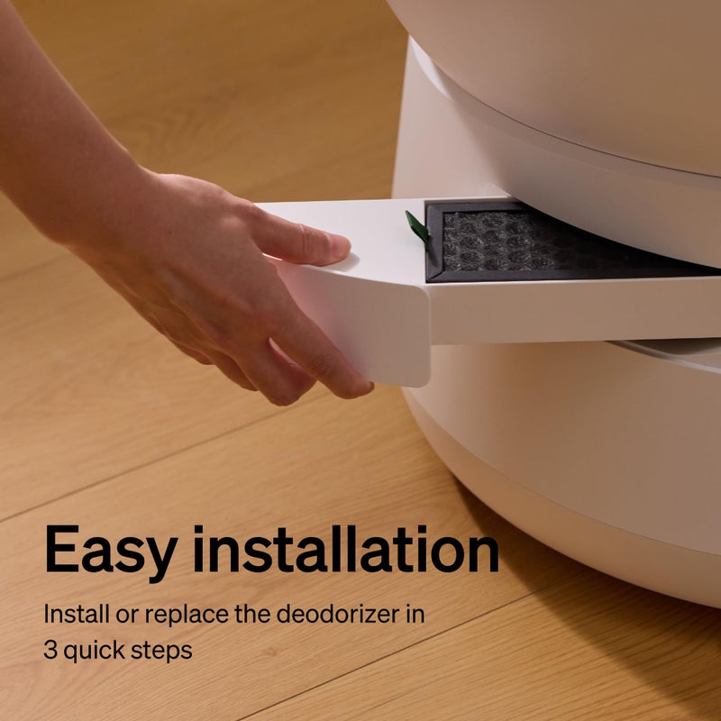 PETLIBRO صندوق فضلات ذاتي التنظيف PETLIBRO مع فلتر كربون نشط لصندوق فضلات القطط الأوتوماتيكي لومة، فلتر لتنقية الهواء، سهل التركيب - Image 5