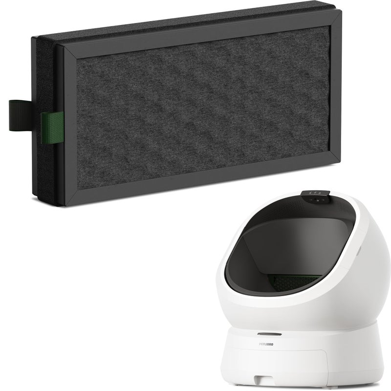 PETLIBRO صندوق فضلات ذاتي التنظيف PETLIBRO مع فلتر كربون نشط لصندوق فضلات القطط الأوتوماتيكي لومة، فلتر لتنقية الهواء، سهل التركيب - Image 1