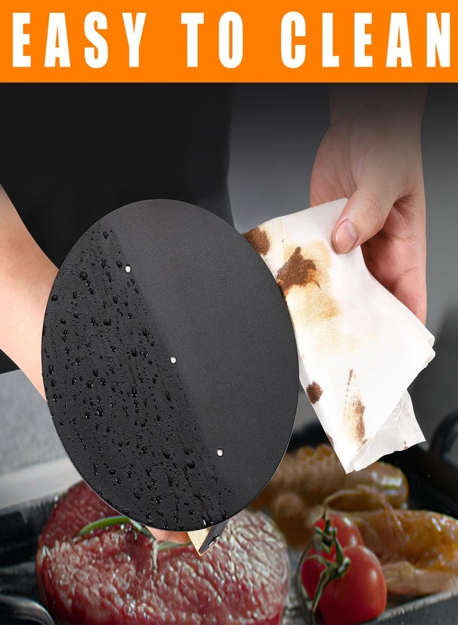 bodkar Smash Burger Press 6 inch, Round Burger Smasher Grill Press for Griddle Bacon Press Meat Steak Press with Wood Handle - Image 4