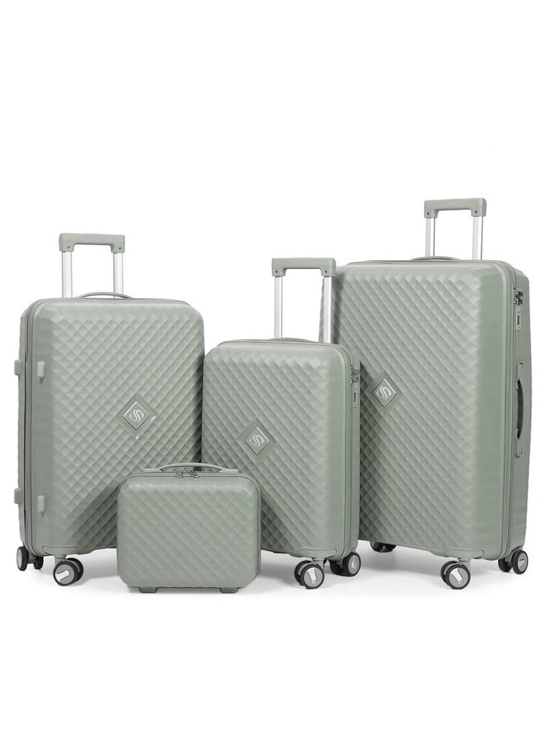 PP Unbreakable Luggage Set of 4pcs Rock Color