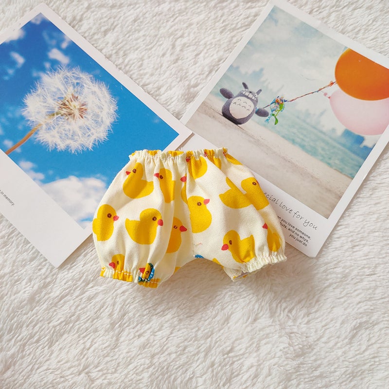 Trendy Labubu Doll Clothes Sweaters Scarves Yellow Duck tight pants 